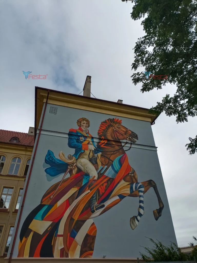 Grupa Festa Rusztowania - Gotowy mural po demontażu rusztowania w Kaliszu