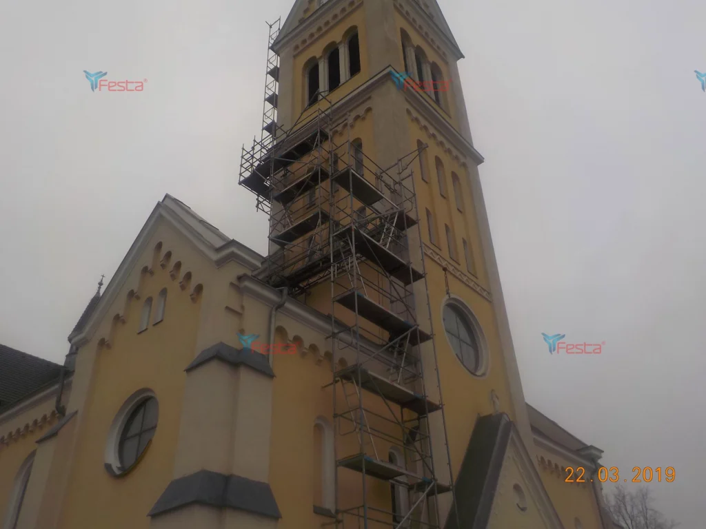 Montaz rusztowania elewacyjnego – Ostrow Wielkopolski 3