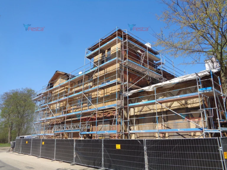 Montaz rusztowania elewacyjnego – Wieruszow k. Kepna