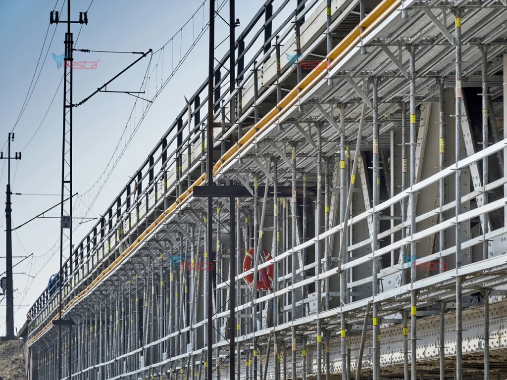 Montaz rusztowania modulowego – Oborniki Wielkopolskie k. Poznania