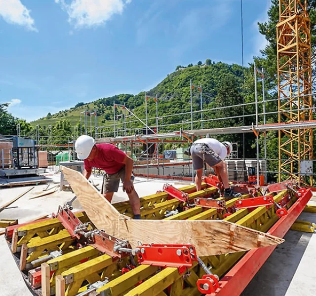 Deskowanie łukowe Rundflex